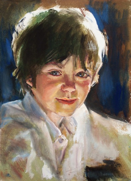 The Artist's son in the morning light